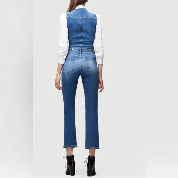 Frame le slender denim jumpsuit - Picture 4 of 11